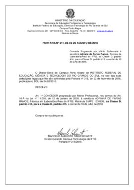 Portaria 211/2018