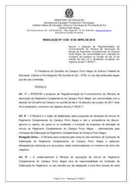 Resolução 13/2018