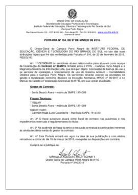 Portaria 104/2018