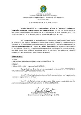 Portaria 091/2019
