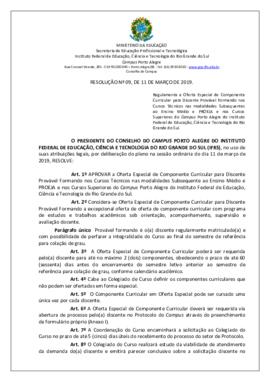 Resolução 09/2019