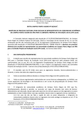 Edital 030/2019