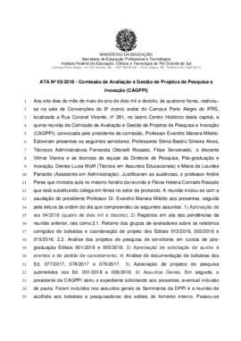 Ata CAGPPI 05/2018