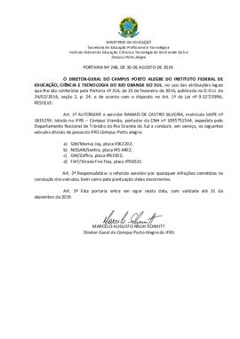 Portaria 248/2019