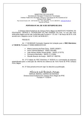 Portaria 344/2018
