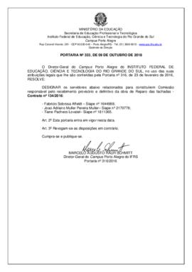 Portaria 333/ 2018
