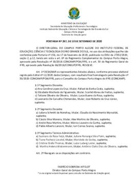 Portaria 267/2020 - revogado