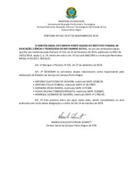 Portaria 320/2019 - revogada