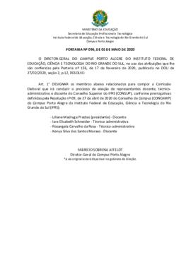 Portaria 96/2020 - revogada