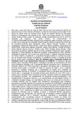 Ata 04/2019 - Reunião Extraordinária