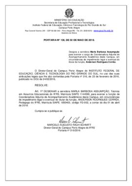 Portaria 136/2018