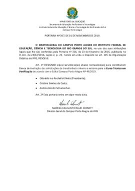 Portaria 307/2019