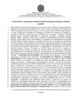 Ata CAGPPI 07/2018