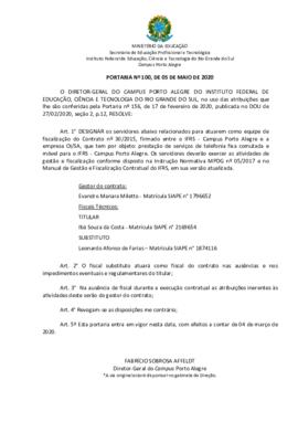 Portaria 100/2020