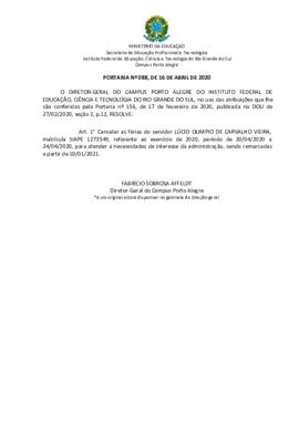 Portaria 88/2020