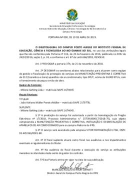 Portaria 090/2019
