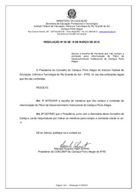 Resolução 09/2018