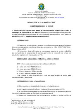 Edital 014/2019