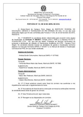 Portaria 112/2018