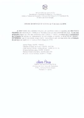 Ordem de Serviço 02/2018