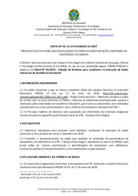 Edital 005/2019