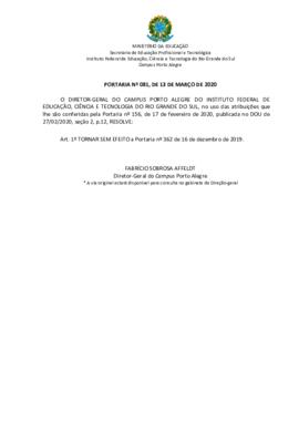 Portaria 81/2020