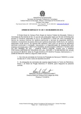 Ordem de Serviço 07/2018