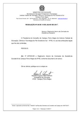 Resolução 28/2017