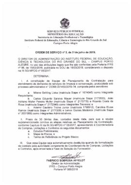 Ordem de Serviço 03/2019