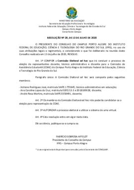 Resolução 28/2020