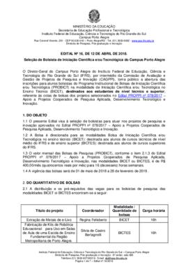 Edital 016/2018