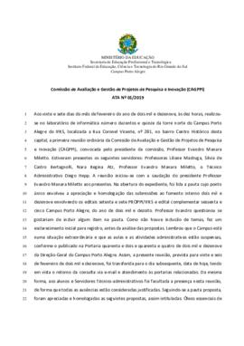 Ata CAGPPI 01/2019