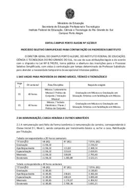 Edital 052/2019