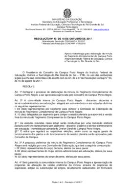 Resolução 40/2017