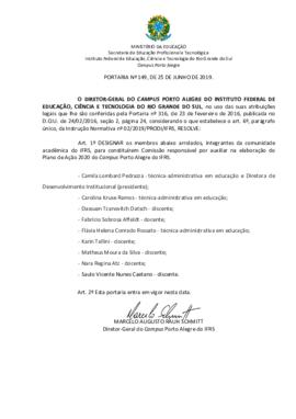 Portaria 149/2019
