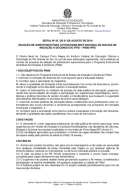 Edital 043/2018