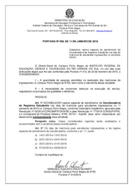 Portaria 009/2019