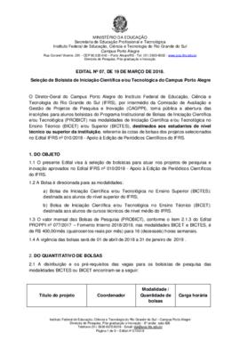 Edital 007/2018