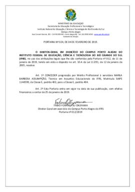 Portaria 024/2019