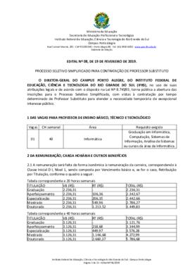 Edital 008/2019