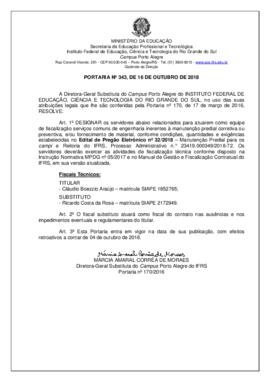 Portaria 343/2018