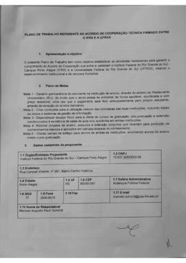 Plano de Trabalho UFRGS