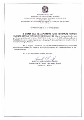 Portaria 050/ 2019