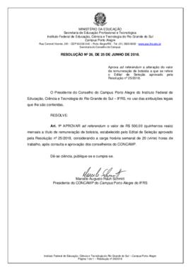 Resolução 26/2018