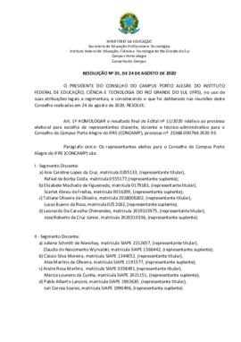 Resolução 35/2020 - revogada