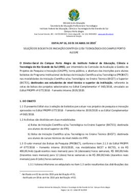 Edital 016/2019