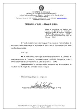 Resolução 28/2018