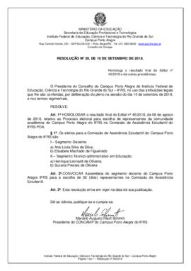 Resolução 39/2018