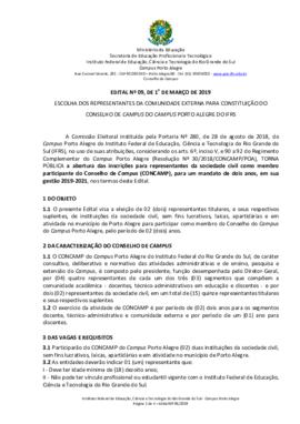 Edital 009/2019