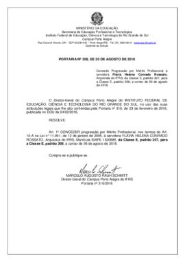 Portaria 258/2018